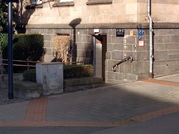 Nach einem Schmorbrand war die WC-Anlage am Alten Rathaus in Letmathe vorübergehend geschlossen.