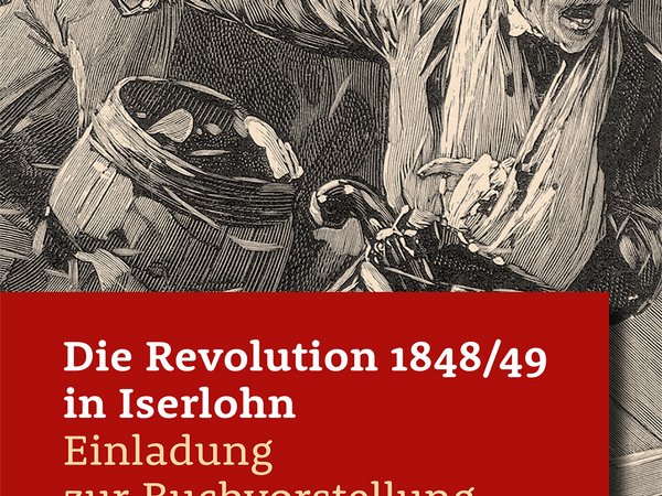 Das Buchcover zeigt eine Abbildung des Barrikadenkampfes in Berlin vom 18. März 1848 nach einer Zeichnung von C. Becker.