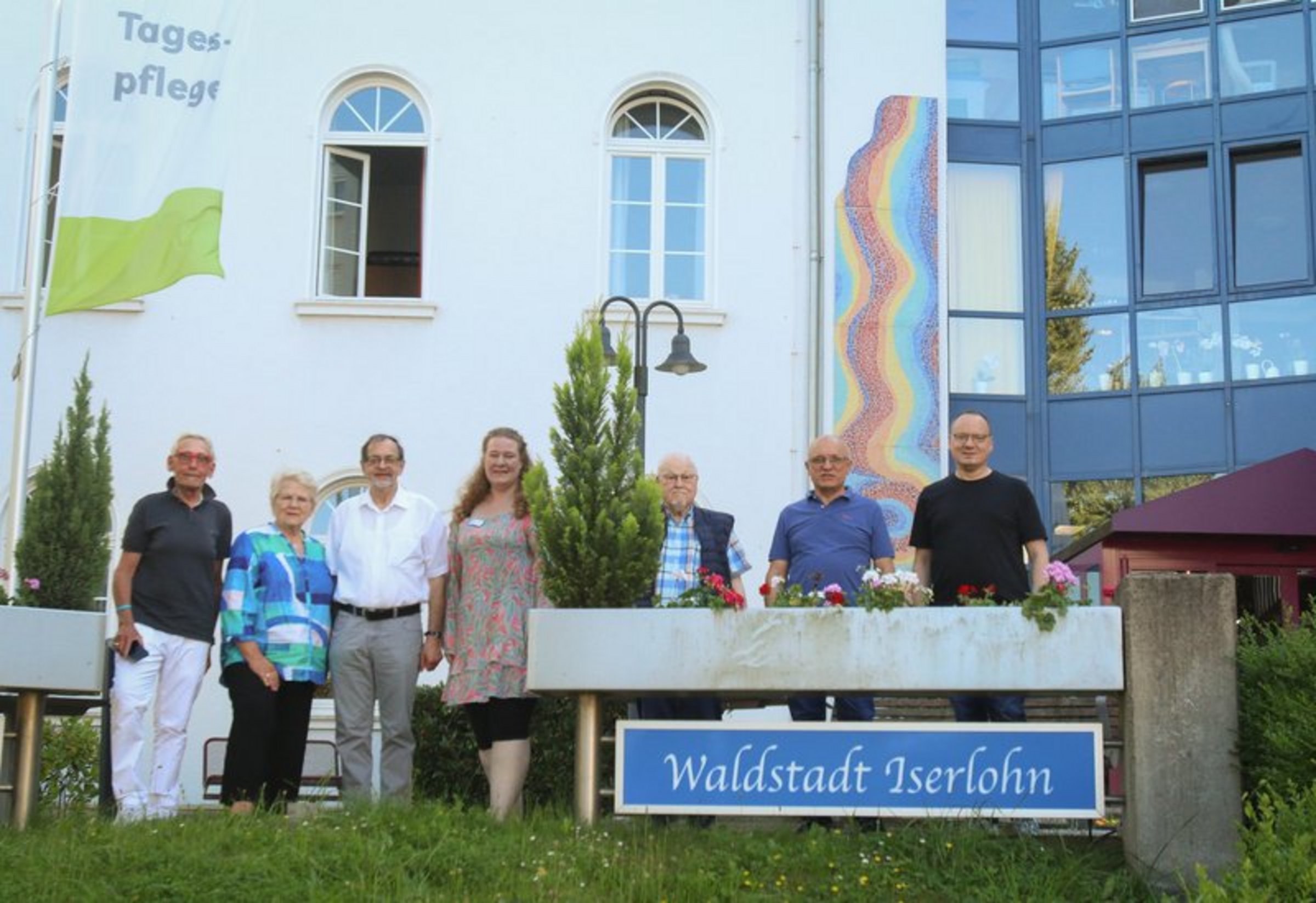 Das Bild zeigt Mitglieder des Fördervereins des SWI