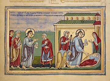 Abbildung aus dem Codex Aureus (Speyerer Evangeliar (Original um 1045)