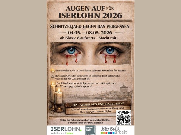 Flyer für das Jugendprojekt „augen auf!“ 