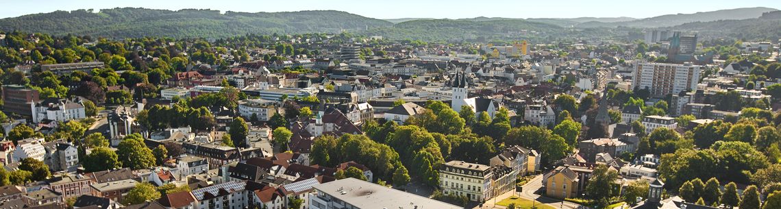 Das Bild zeigt eine Stadtansicht von Iserlohn. Foto: Jan R. Schäfer