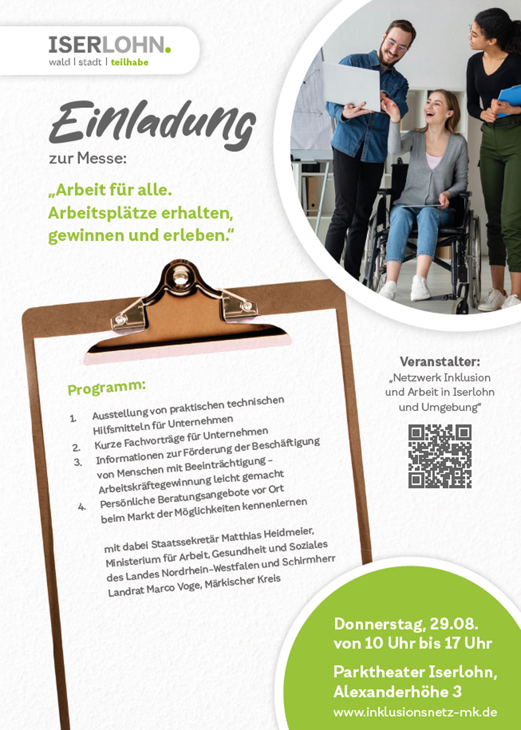 Inklusionsmesse 29. August 2024 - Plakat