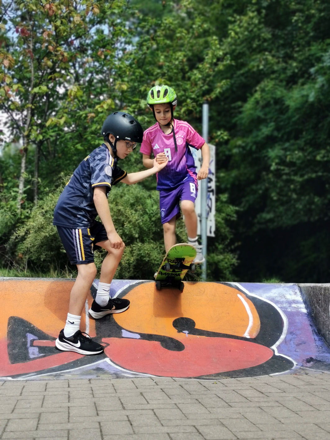 Skateboard-Kurs In der Läger