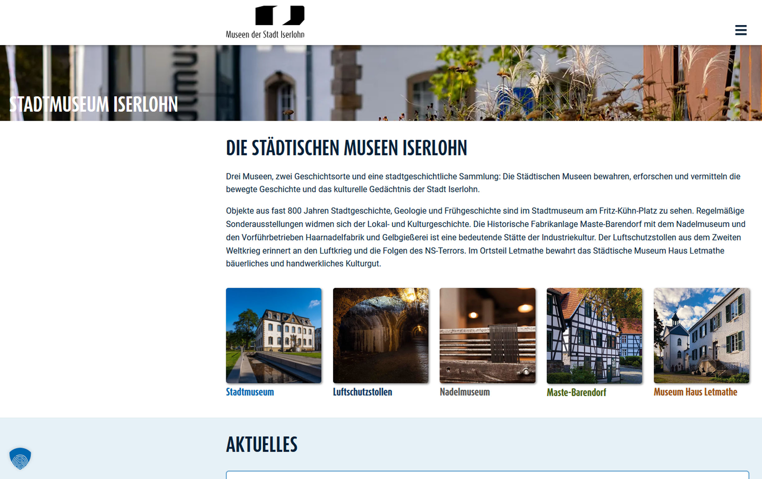 Neue Website der Städtischen Museen