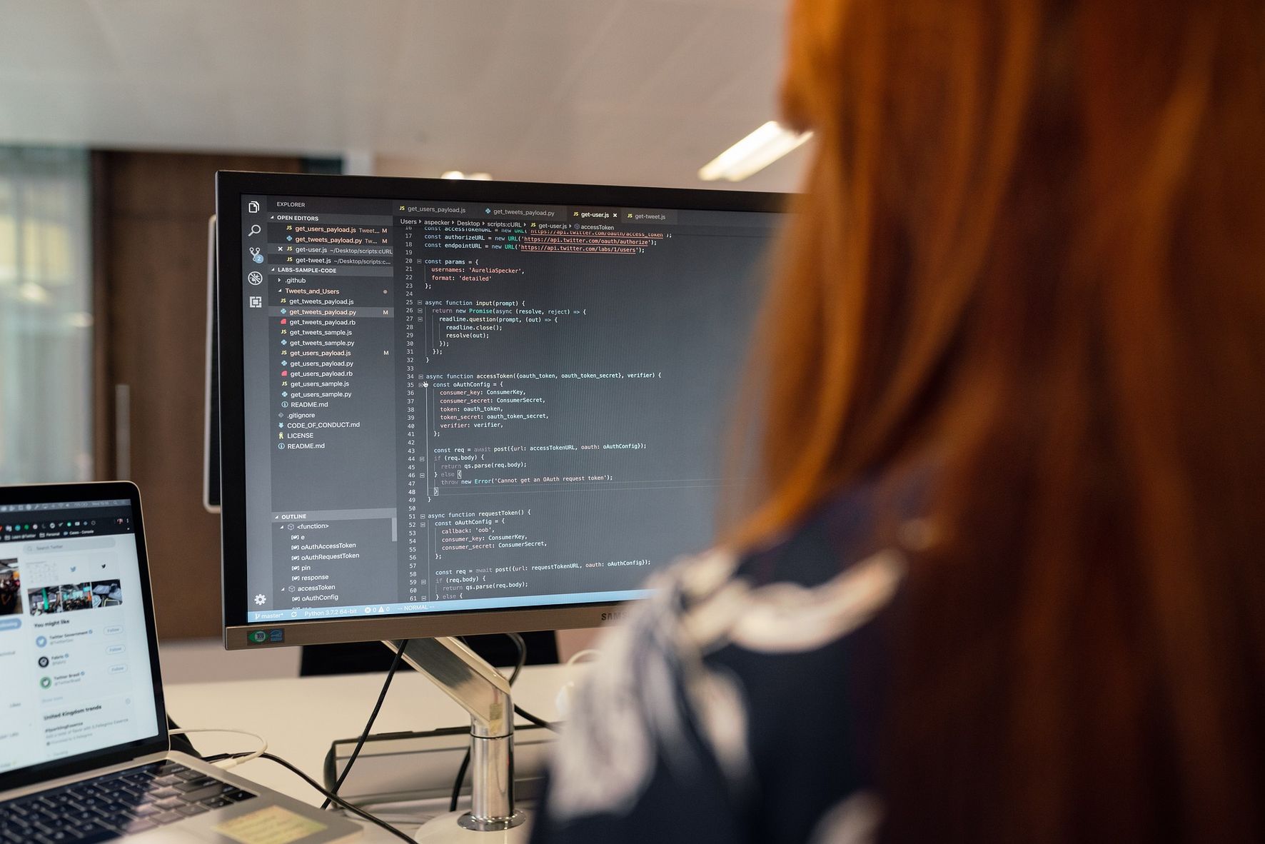 Arbeit am Computer