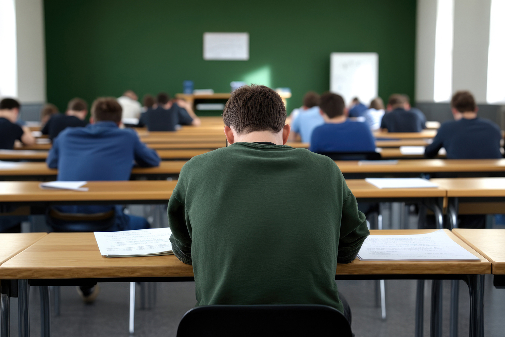 Lernen auf der Schulbank