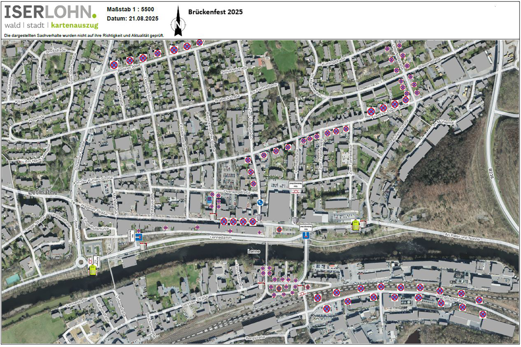 Brückenfest 2025 - Straßensperrungen
