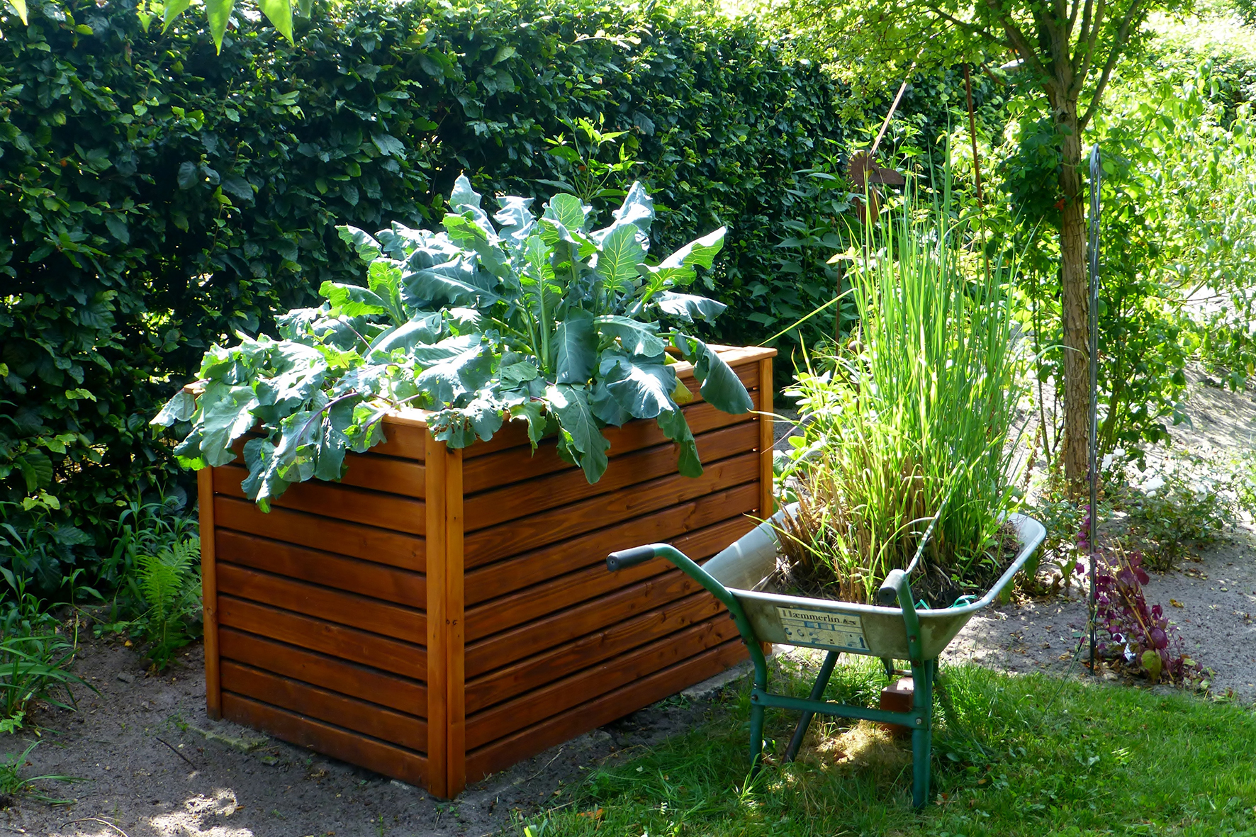 Hochbeet im Garten