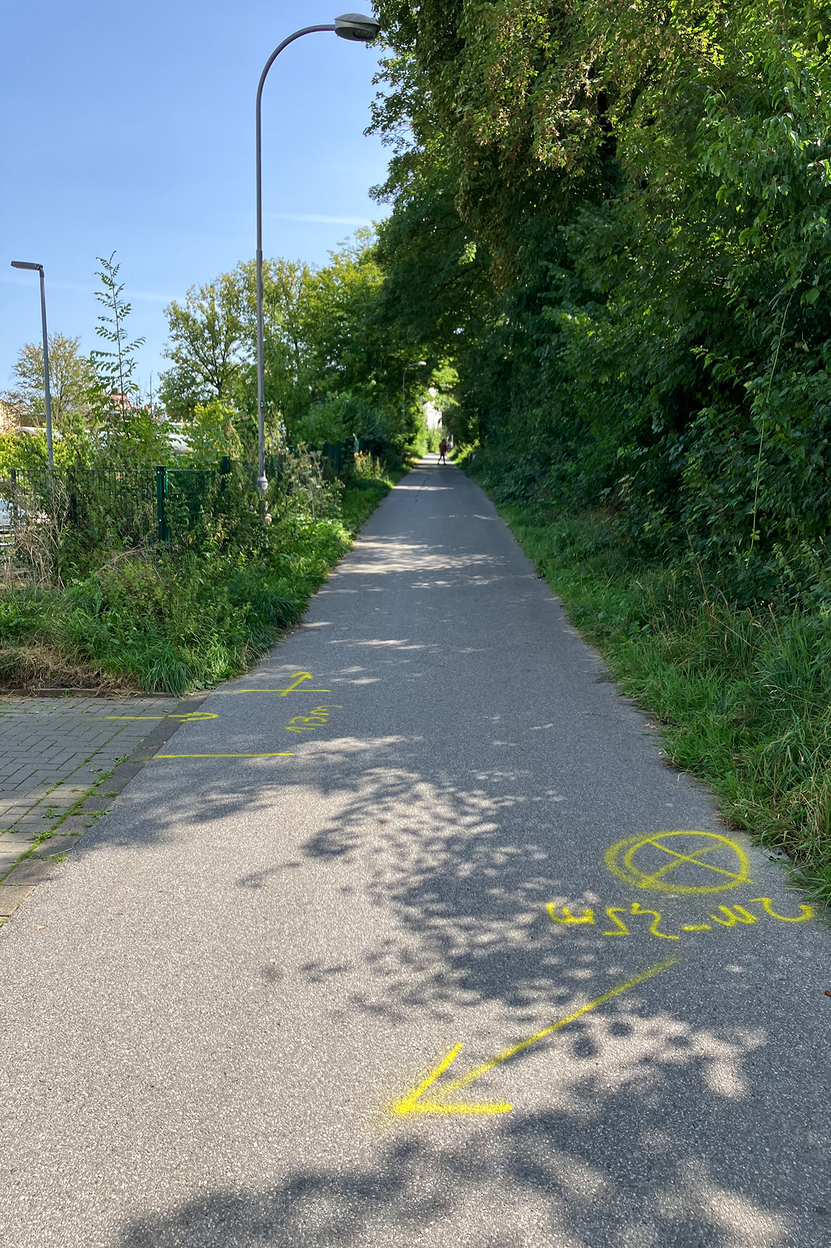 Der Bahntrassen-Radweg wird an der Sporenstraße ab Montag, 20. Oktober, voll gesperrt.