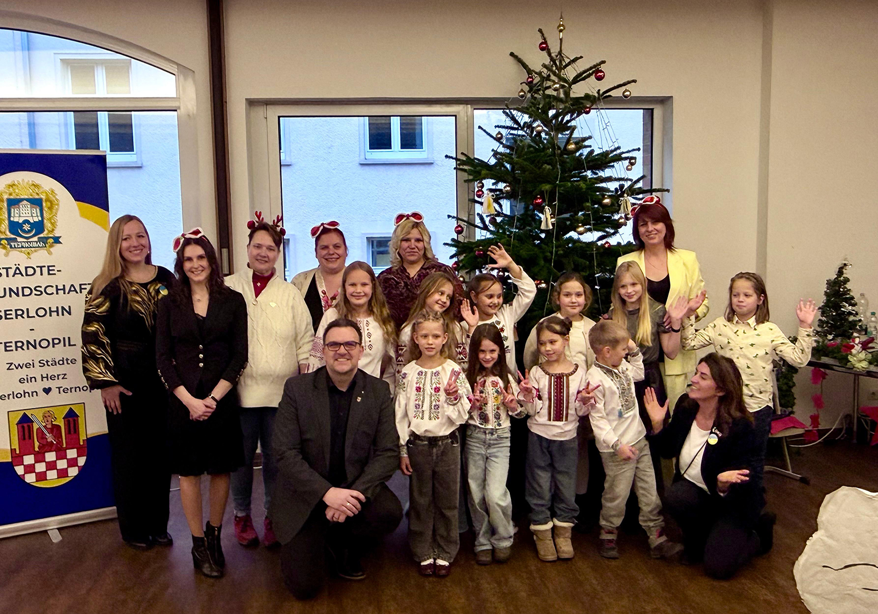 Bürgermeister Michael Joithe begleitete die Weihnachtsfeier des Städtefreundschaftskomitees Iserlohn-Ternopil.