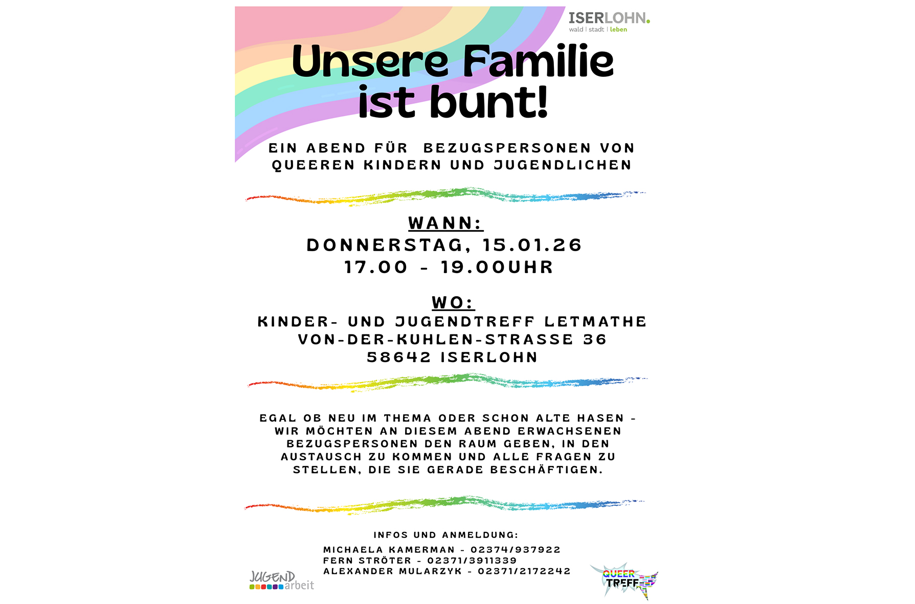Poster „Unsere Familie ist bunt“