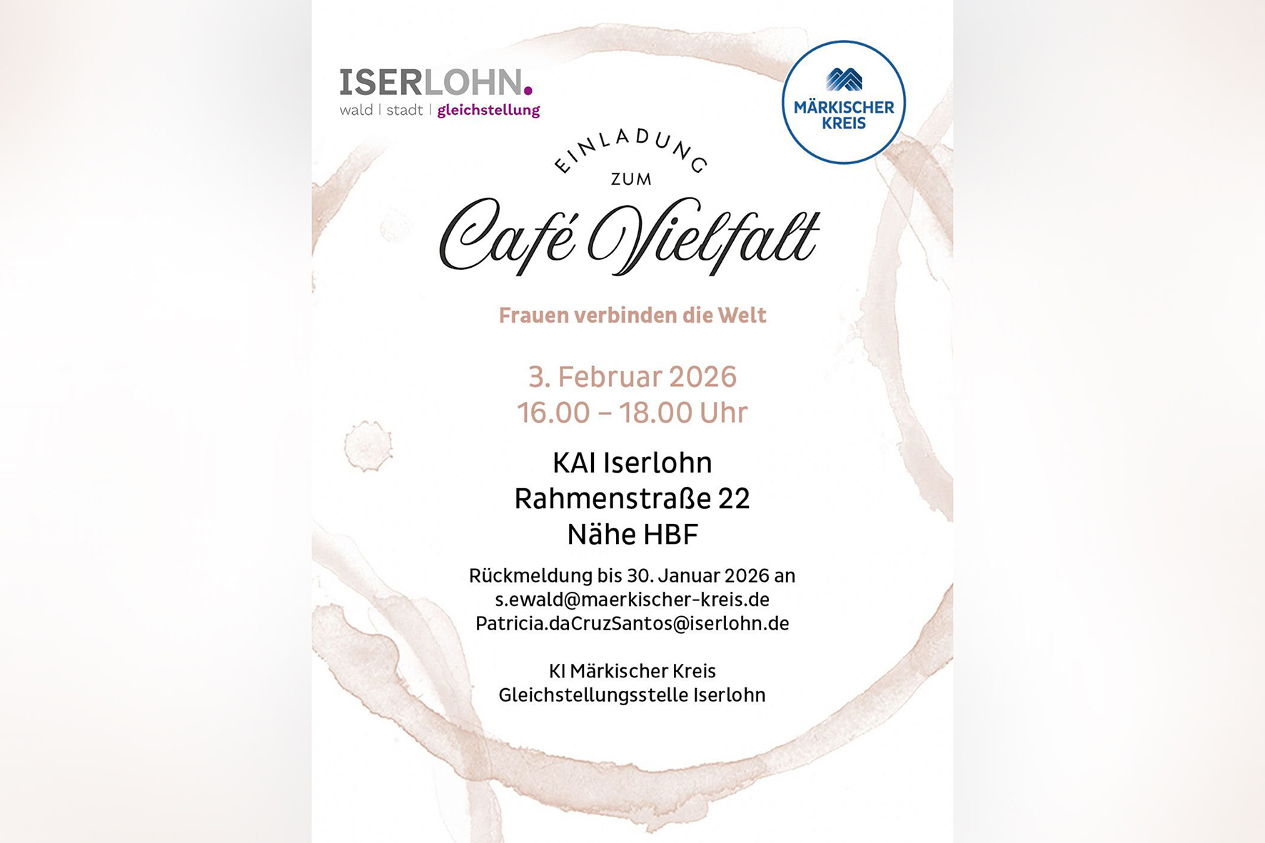 Ein neuer Treffpunkt für Frauen entsteht in der Nähe des Iserlohner Stadtbahnhofes im KAI.