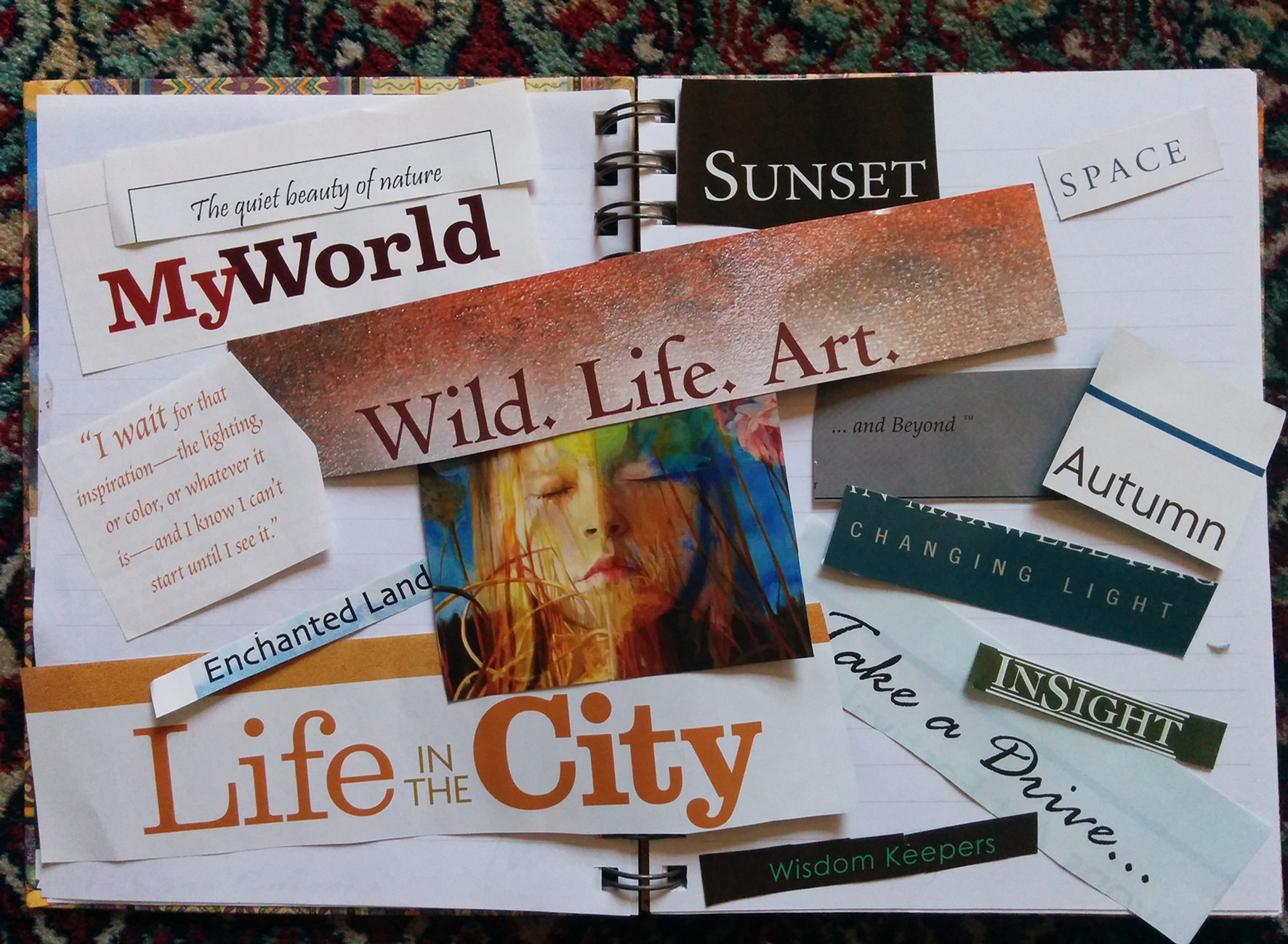 Ein Visionboard ist eine kreative Visualisierungsmöglichkeit um seine Ziele zu erreichen.