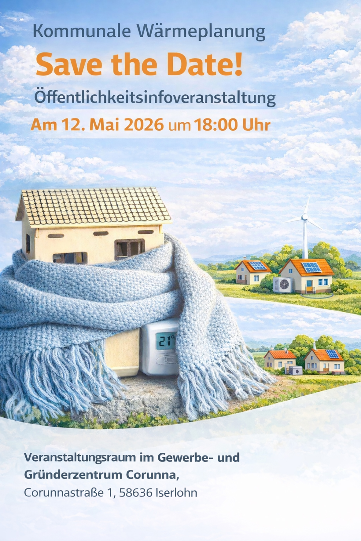 Kommunalen Wärmeplanung: Veranstaltung am 12. Mai 2026 