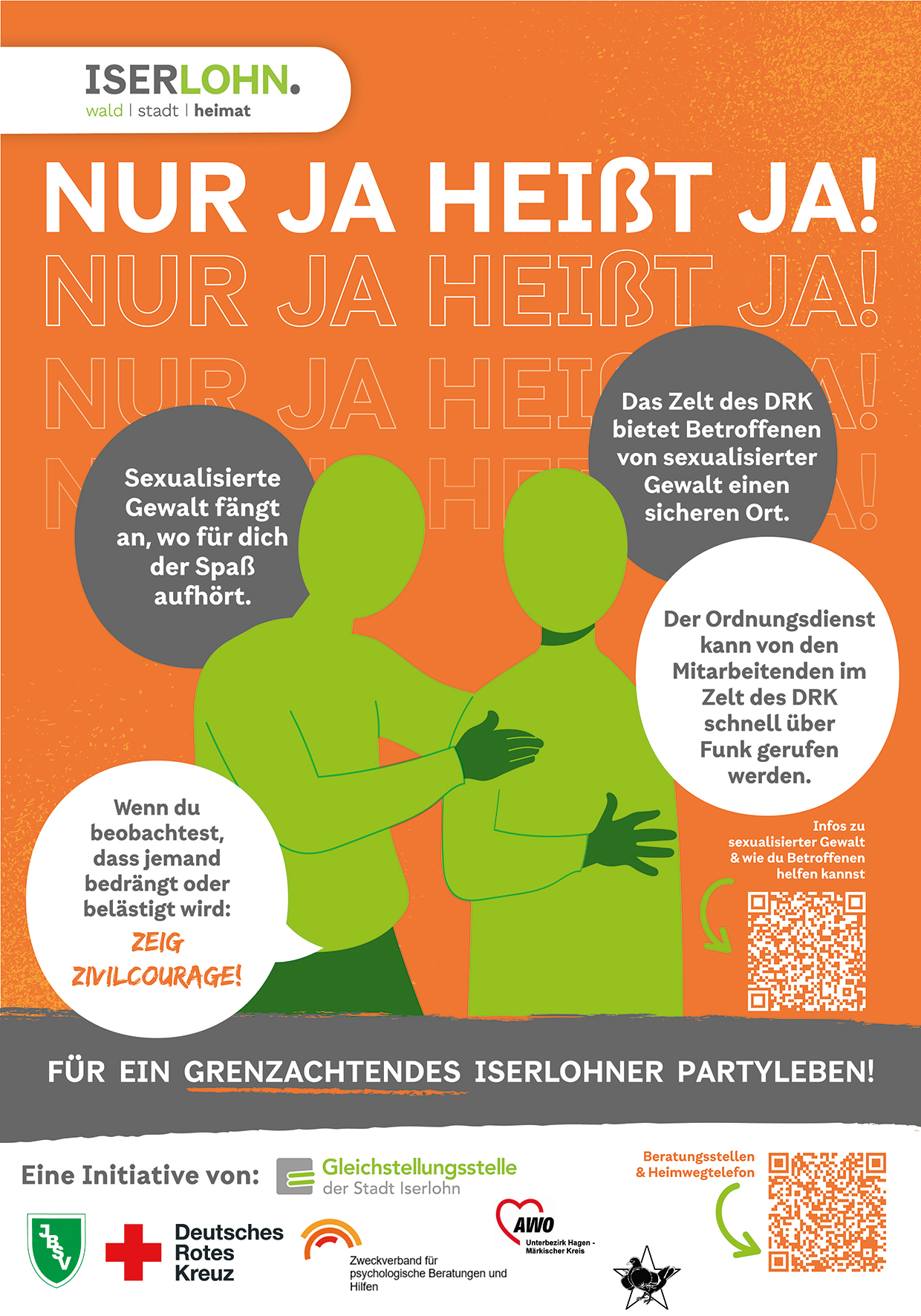 Neben Informationsständen, "Safe-Spaces" und Plakaten wird es auch wieder Armbänder mit Schnelltests zum Nachweis von K.-o.-Tropfen in Getränken geben.