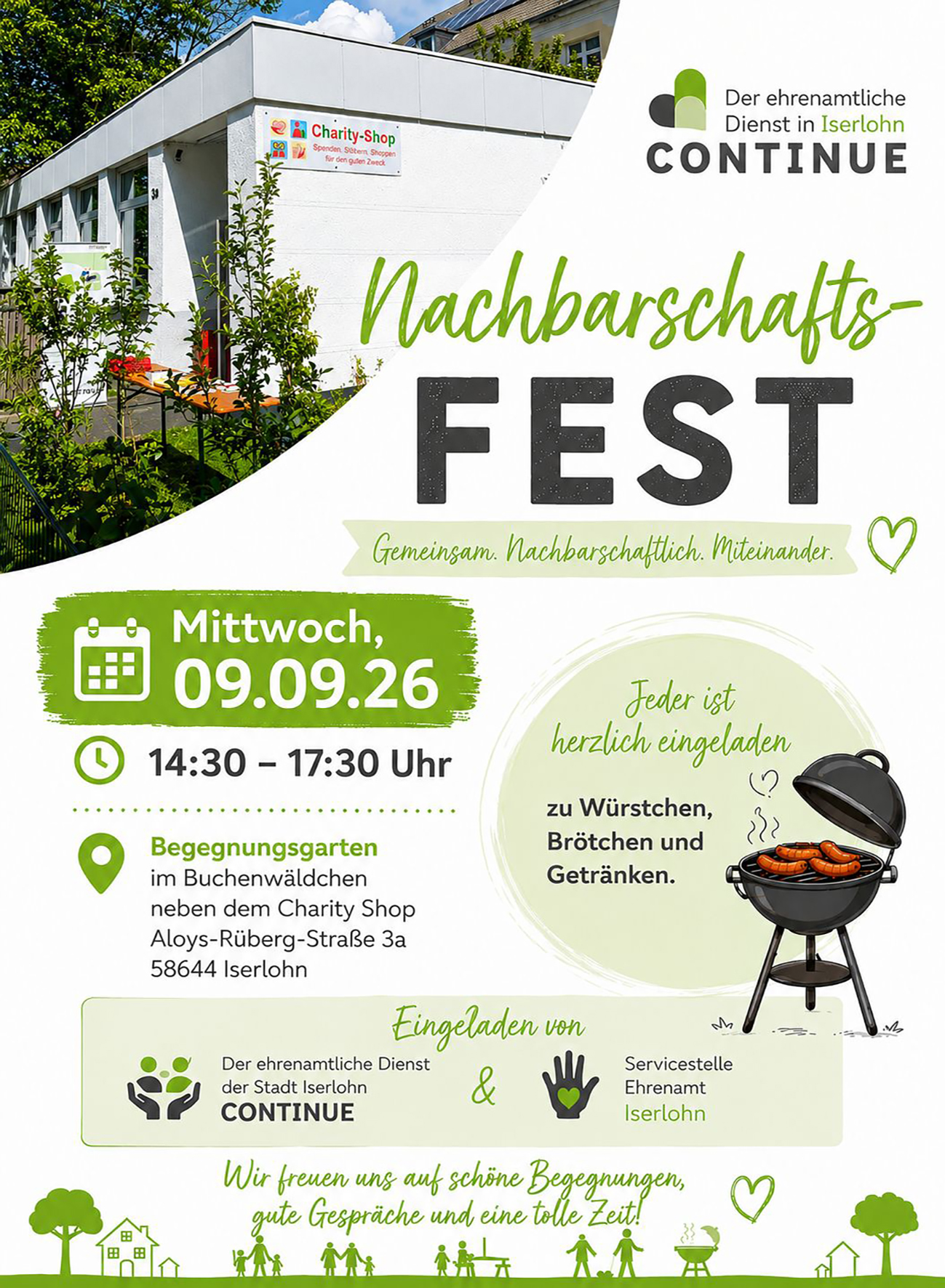 Beim Nachbarschaftsfest steht steht das „Gemeinsam – und dabei sein“ im Vordergrund.