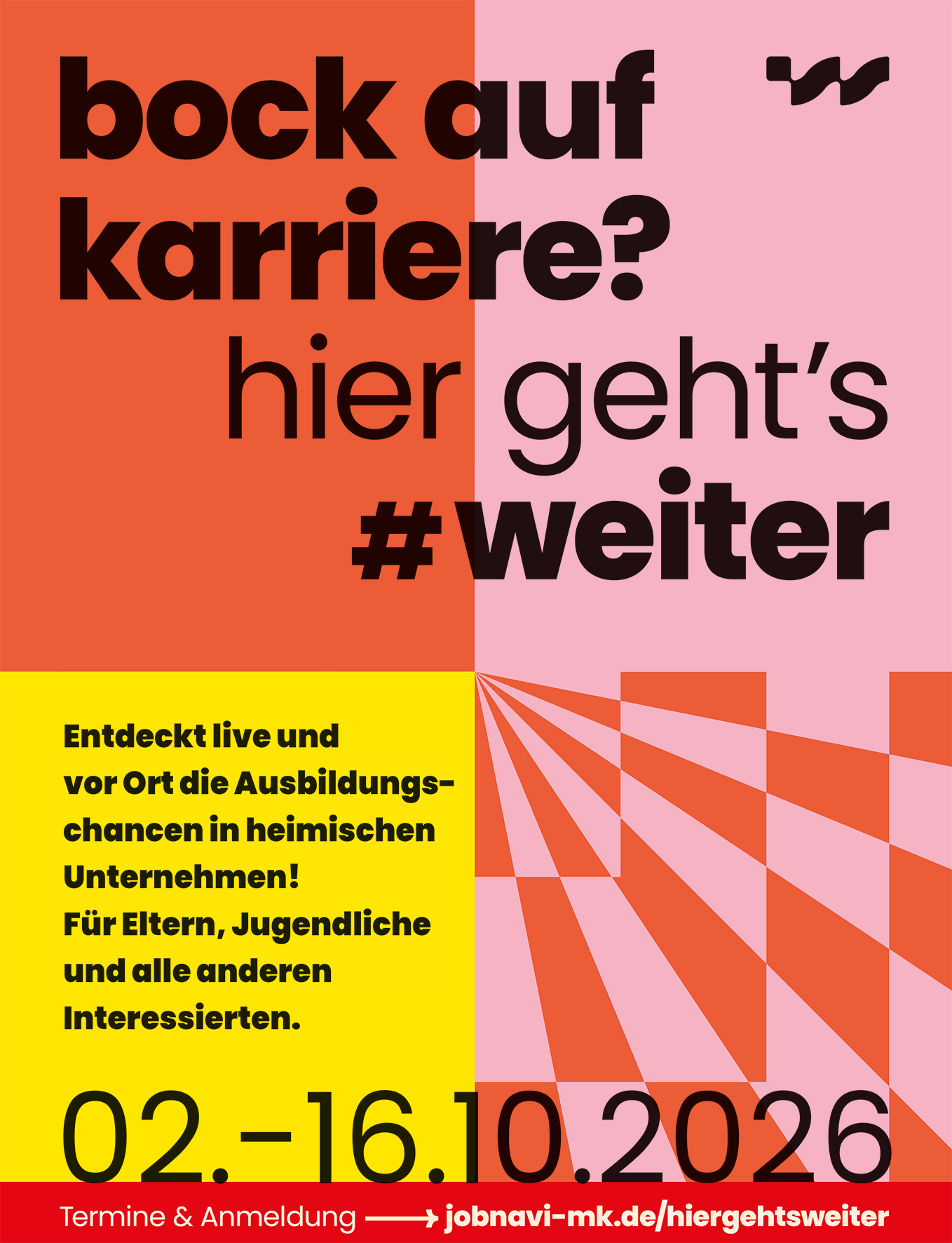 Poster zu „bock auf Karriere? hier geht es #weiter“ 2026