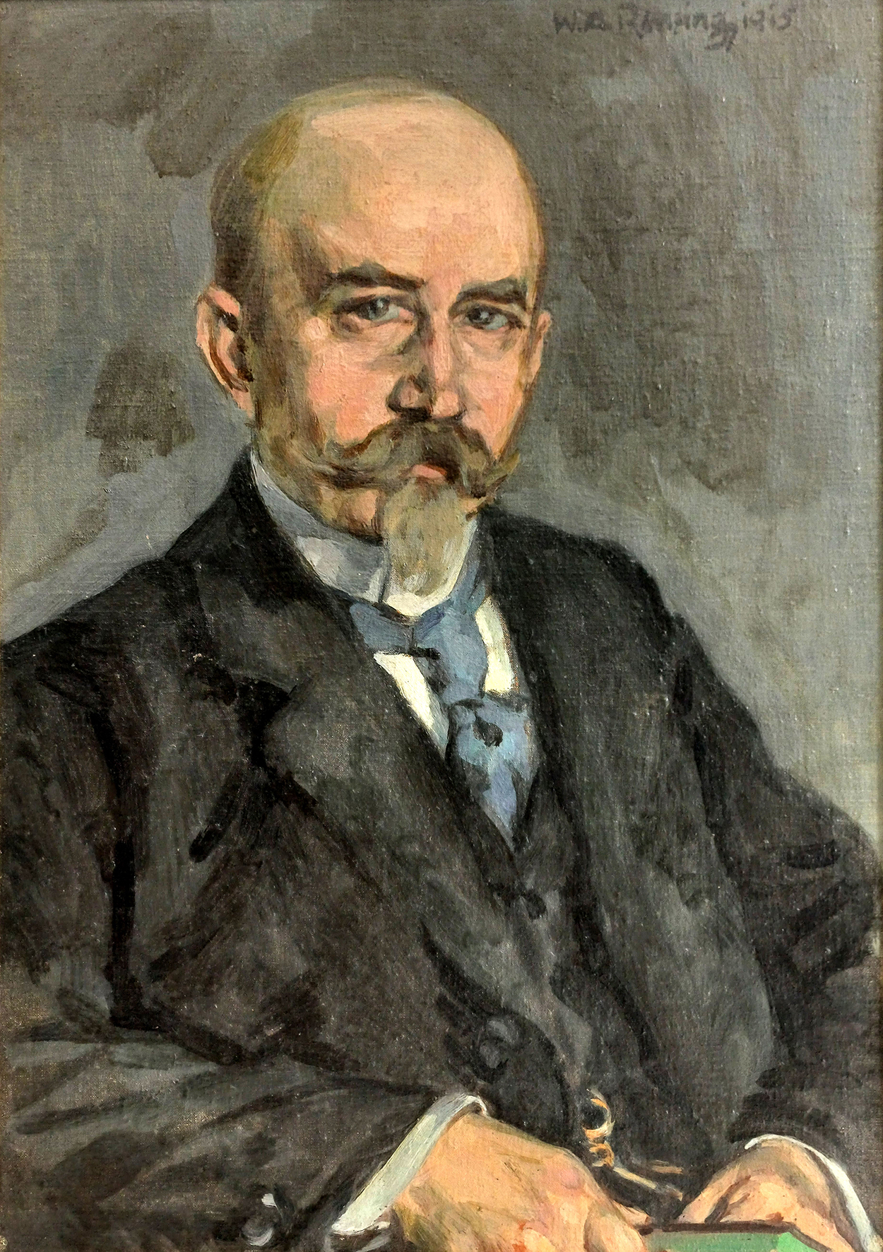 Dr. Walter Wehner stellt den Iserlohner Stadtarchivar Ludwig Schröder und dessen Familie vor